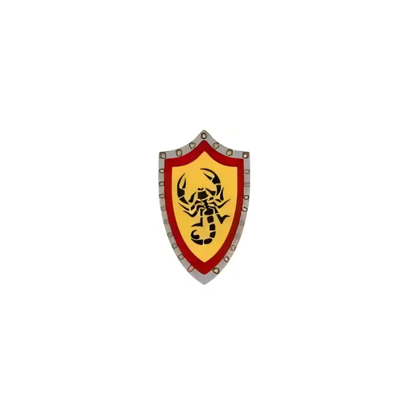 Custom Piece – heater shield House Qorgyle black scorpion emblem – 3D Print for LEGO