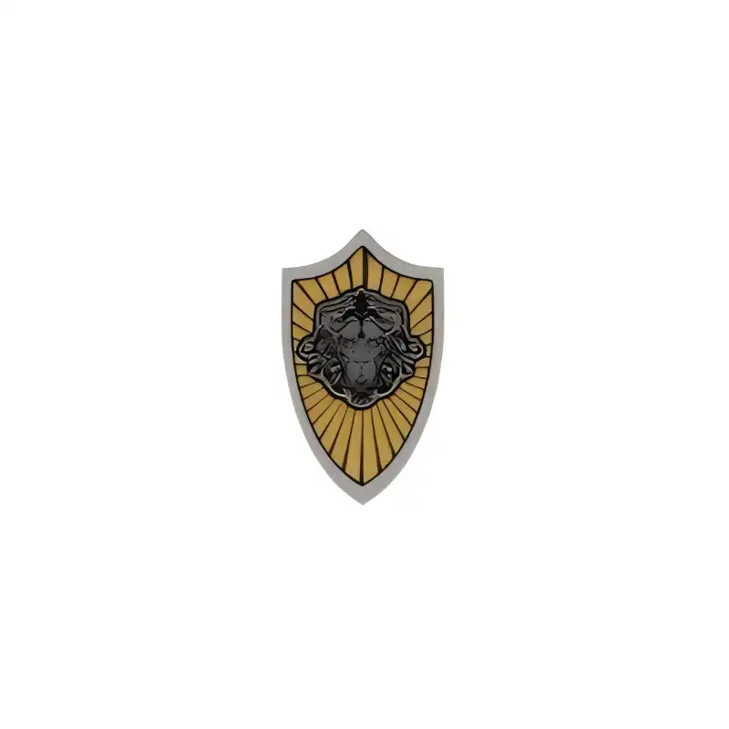 Custom Piece – heater shield Medusa or gorgon head emblem – 3D Print for LEGO