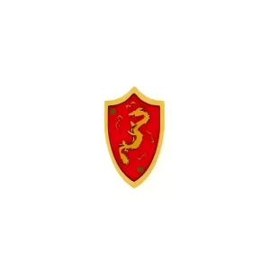 Custom Piece – heater shield gold dragon emblem – 3D Print for LEGO