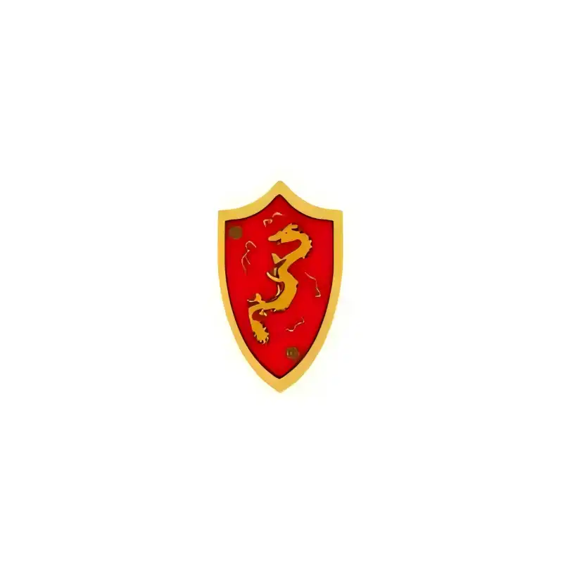 Custom Piece – heater shield gold dragon emblem – 3D Print for LEGO
