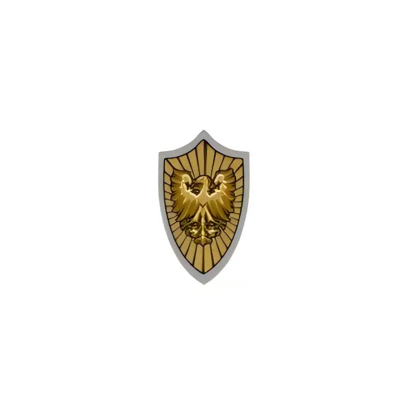 Custom Piece – heater shield gold eagle emblem – 3D Print for LEGO