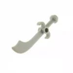 Custom Piece – light grey scimitar falchion sword 43887 – 3D Print for LEGO Minifigure 6141576