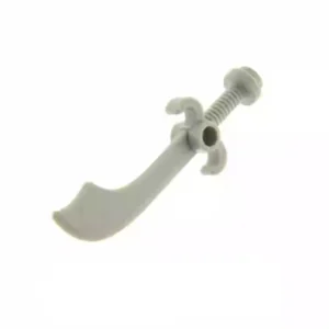 Custom Piece – light grey scimitar falchion sword 43887 – 3D Print for LEGO 6141576