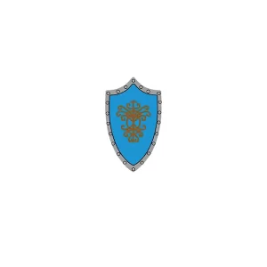 Custom Piece – ornate gold tree like or floral round shield – 3D Print for LEGO