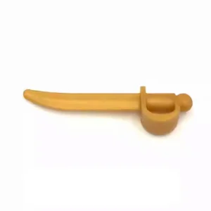 Custom Piece – pearl gold pirate cutlass sword 2530 – 3D Print for LEGO 6399448