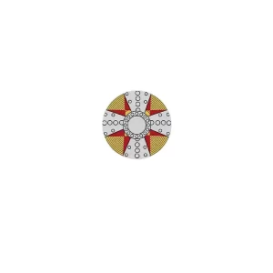 Custom Piece – round shield central multi-pointed star or sunburst – 3D Print for LEGO