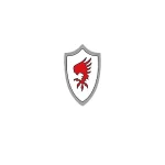 Custom Piece – round shield red eagle or phoenix like bird – 3D Print for LEGO Minifigure