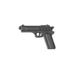 Custom Piece – semi automatic pistol dark grey – 3D Print for LEGO Minifigure