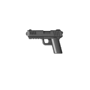 Custom Piece – semi automatic pistol dark grey – 3D Print for LEGO