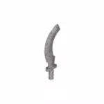 Custom Piece – silver curved sword scimitar khopesh 93247 – 3D Print for LEGO Minifigure 6461579