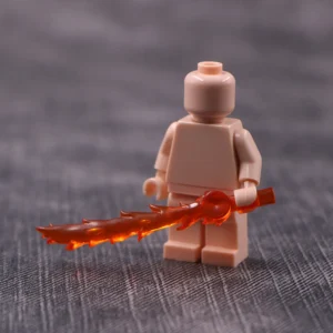 Custom Piece – translucent fire sword energy blade orange for minifigures – 3D Print for LEGO