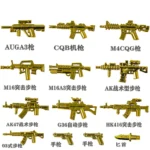 Custom Piece –  weapons gold – 3D Print for LEGO minifigure