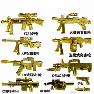 Custom Piece – weapons gold – 3D Print for LEGO minifigure
