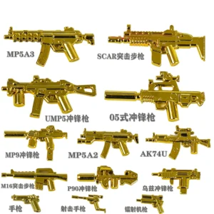 Custom Piece – weapons gold – 3D Print for LEGO minifigure