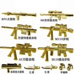 Custom Piece – weapons gold – 3D Print for LEGO minifigure