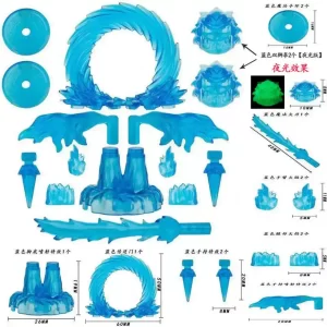 Custom Pieces – blue for minifigures – 3D Print for LEGO