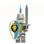 Minifigure Medieval Blue Lion Knight LEGO Alternative