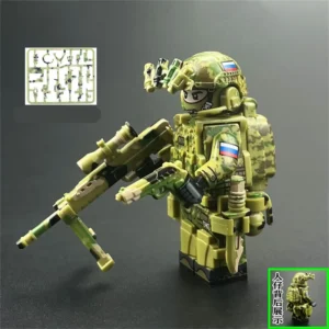 Minifigure - Alpha Group Spetsgruppa A and various weapon custom pieces (LEGO Alternative)