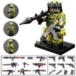 Minifigure - Alpha Group Spetsgruppa A of the FSB Federal Security Service and various weapon custom pieces (LEGO Alternative)