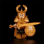 Minifigure Asgardian warrior or guard gold LEGO Alternative