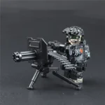 Minifigure - Chinese Jiaolong Special Operations member and Gatling machine minigun (LEGO Alternative)