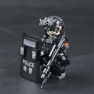 Minifigure - Chinese Jiaolong Special Operations member holding assault rifle (LEGO Alternative)
