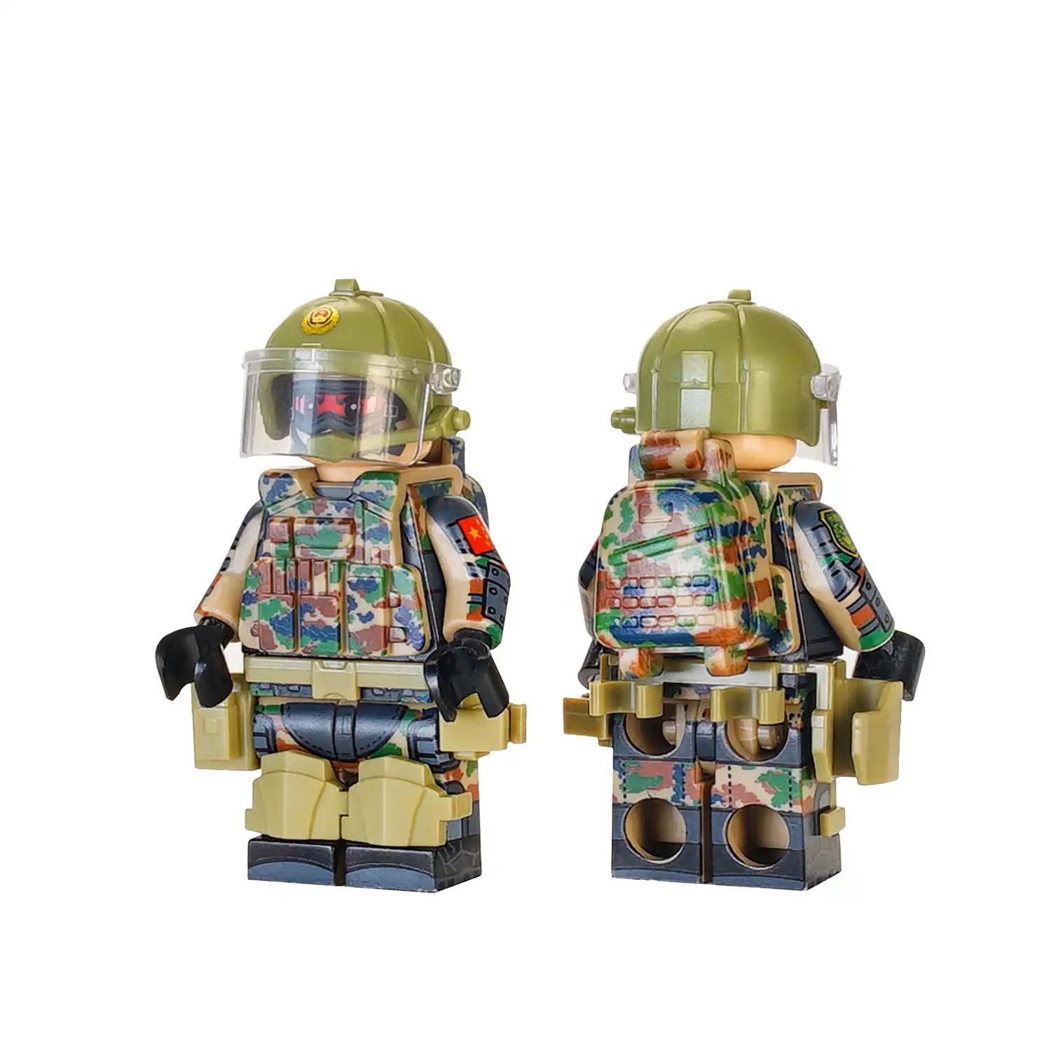 Minifigure - Chinese People Armed Police riot control or specialized tactical unit (LEGO Alternative)
