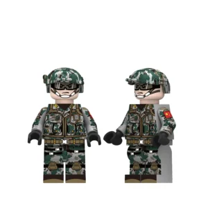 Minifigure - Chinese People Liberation Army PLA Ground Force Border Defense soldier (LEGO Alternative)