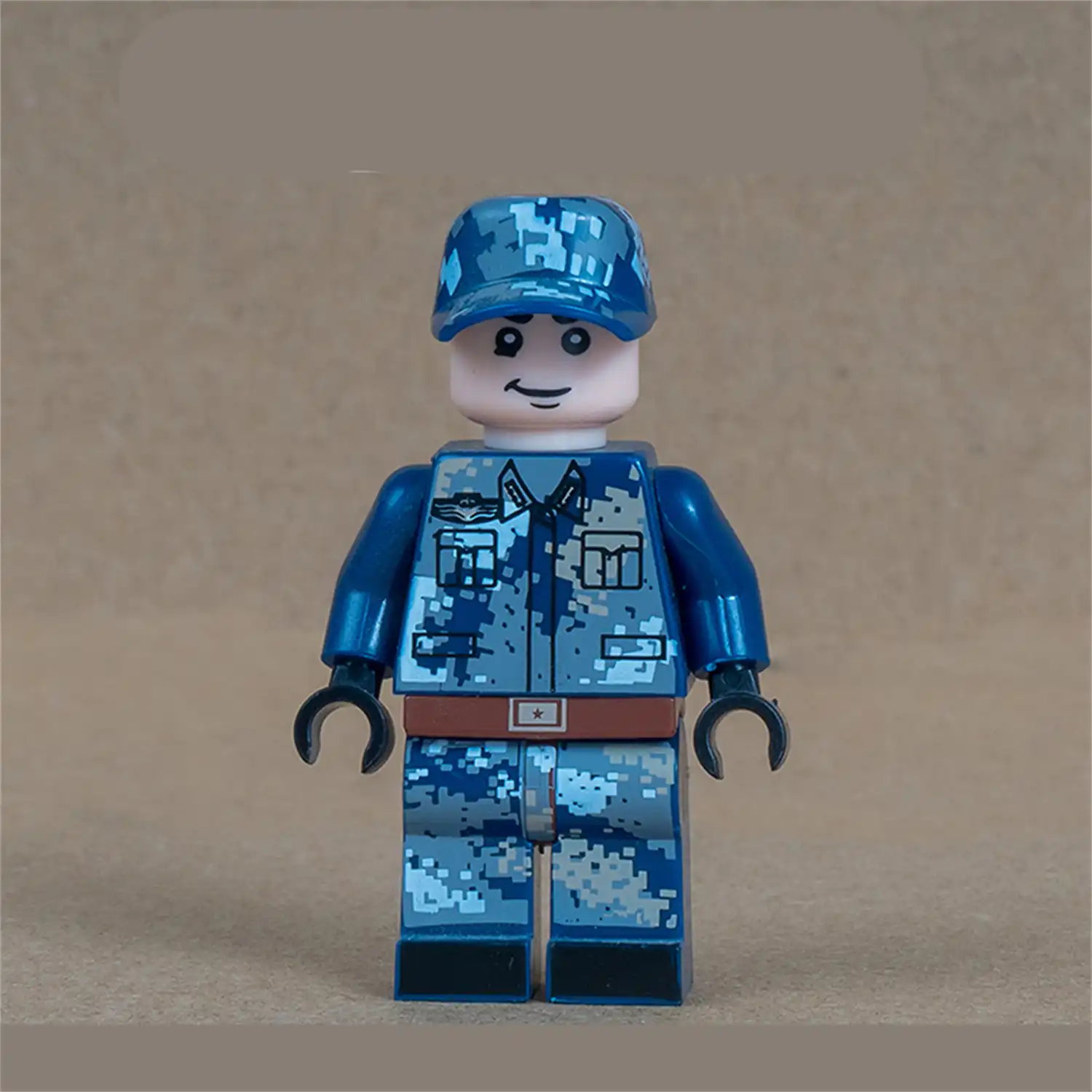 Minifigure - Chinese Peoples Liberation Army Air Force PLAAF in a camouflage field uniform (LEGO Alternative)