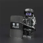 Minifigure - Chinese SWAT Special Weapons and Tactics police officer (LEGO Alternative)