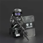 Minifigure - Chinese SWAT Special Weapons and Tactics police officer with 95 Assault Rifle (LEGO Alternative)