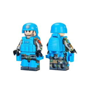 Minifigure - Chinese soldier UN Peacekeeper (LEGO Alternative)