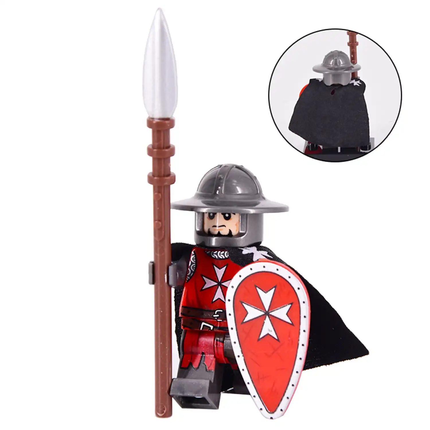 Minifigure Crusader Knight Hospitaller LEGO Alternative