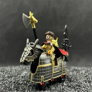 Minifigure Golden Bull Battle-Axe Cavalryman and warhorse LEGO Alternative