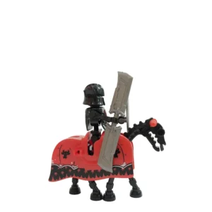 Minifigure Golden Red Dragon Skeleton Cavalryman and warhorse LEGO Alternative