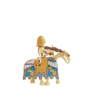 Minifigure Golden royal Skeleton Cavalryman and warhorse LEGO Alternative