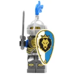 Minifigure Medieval Blue Lion Knight LEGO Alternative