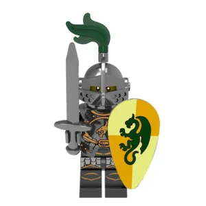 Minifigure Medieval Heavy Armor Dragon Country Knight LEGO Alternative