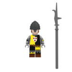 Minifigure Medieval Soldier Man-at-Arms black yellow LEGO Alternative