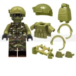 Minifigure - Modern Military Soldier Infantryman military operator and various equipment custom pieces (LEGO Alternative)