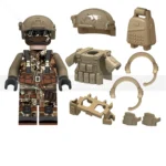 Minifigure - Modern Military Soldier Infantryman military operator and various equipment custom pieces (LEGO Alternative)
