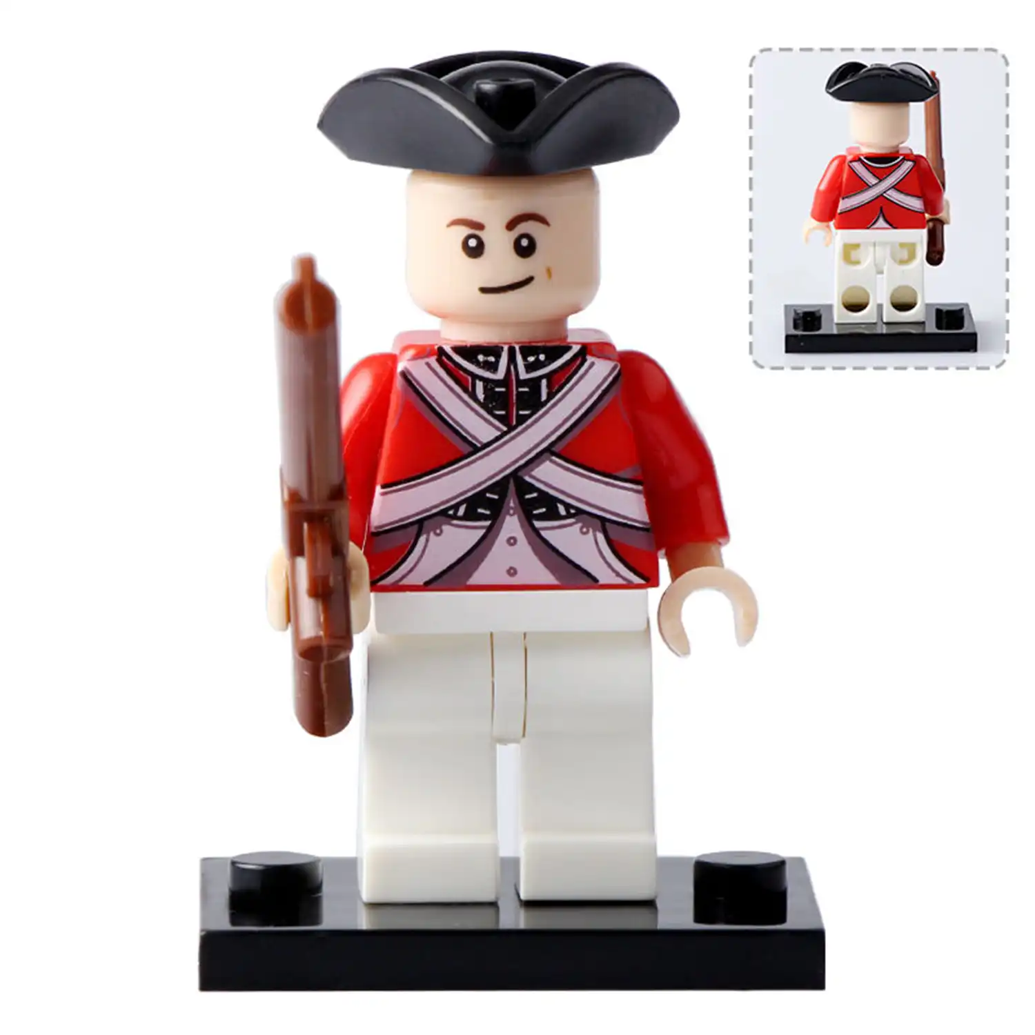 Minifigure Napoleonic era British Redcoat soldier LEGO Alternative