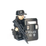 Minifigure - Police Special Operations or SWAT Special Weapons and Tactics officer (LEGO Alternative)