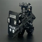Minifigure - Riot Control Special Police Officer SWAT Special Weapons and Tactics officer (LEGO Alternative)