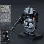 Minifigure - SWAT Special Weapons and Tactics police officer riot police officer (LEGO Alternative)