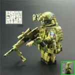Minifigure - Russian FSB Alpha Group special forces operator and weapon custom pieces (LEGO Alternative)