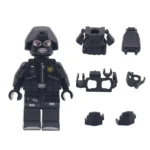 Minifigure - SWAT Special Weapons and Tactics officer black (LEGO Alternative)