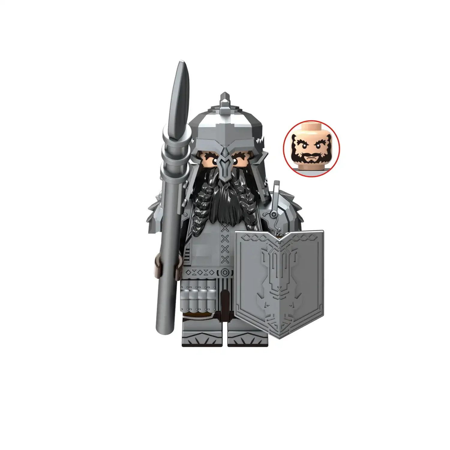 Minifigure dwarf warrior LEGO Alternative