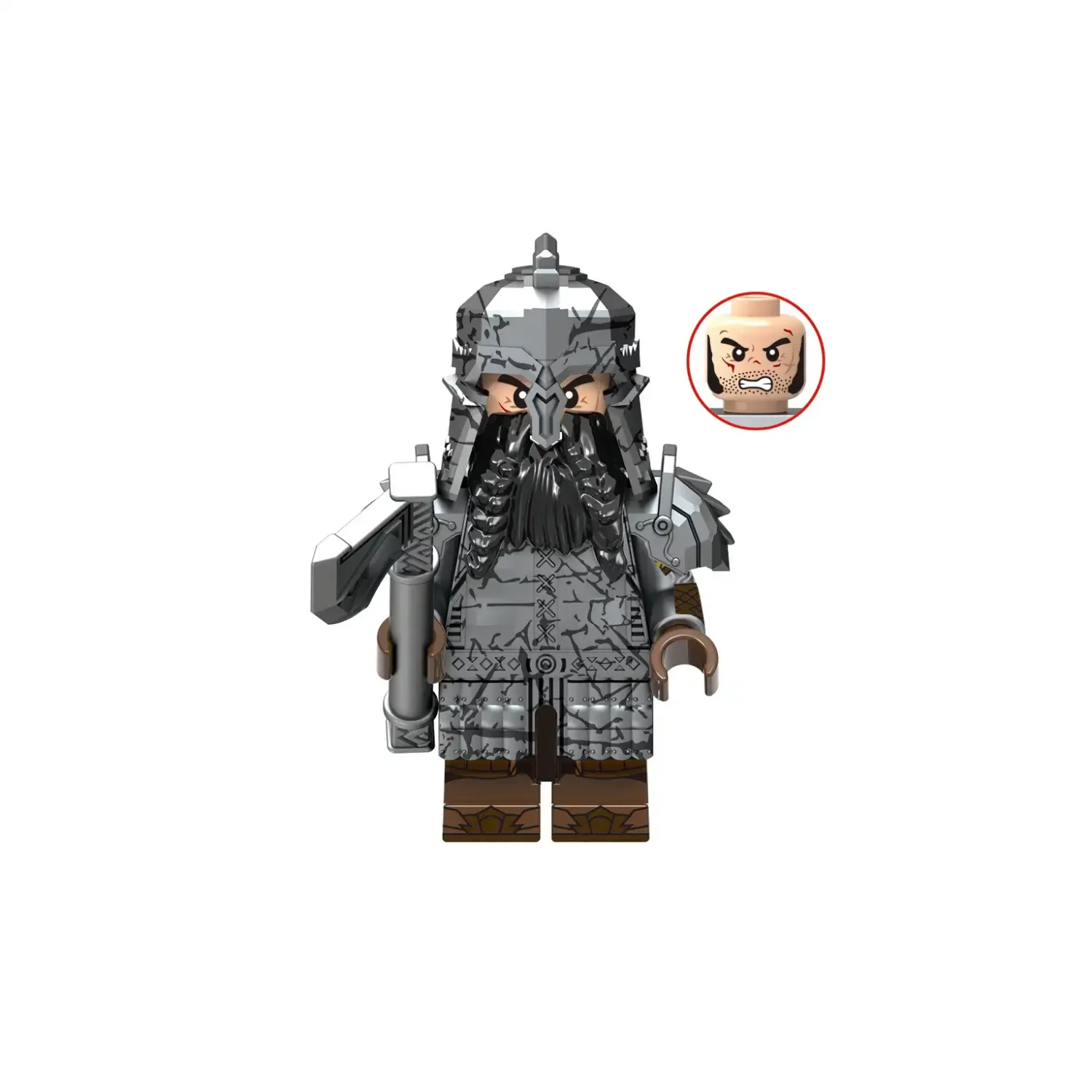 Minifigure dwarf warrior LEGO Alternative
