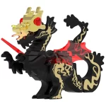 Minifigure medieval Great dragon black gold LEGO Alternative